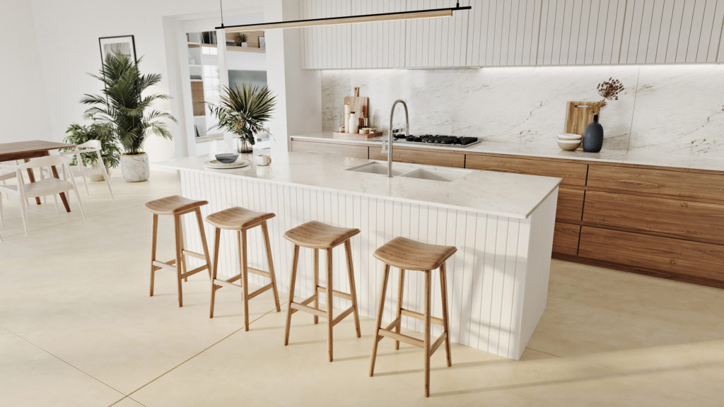 kitchen with good lighting